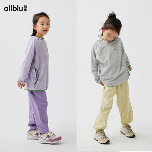 【6折特惠】幼岚「宣纸速干」柔软亲肤连帽长袖T恤24春季新款儿童男女童T恤ZY 商品图2