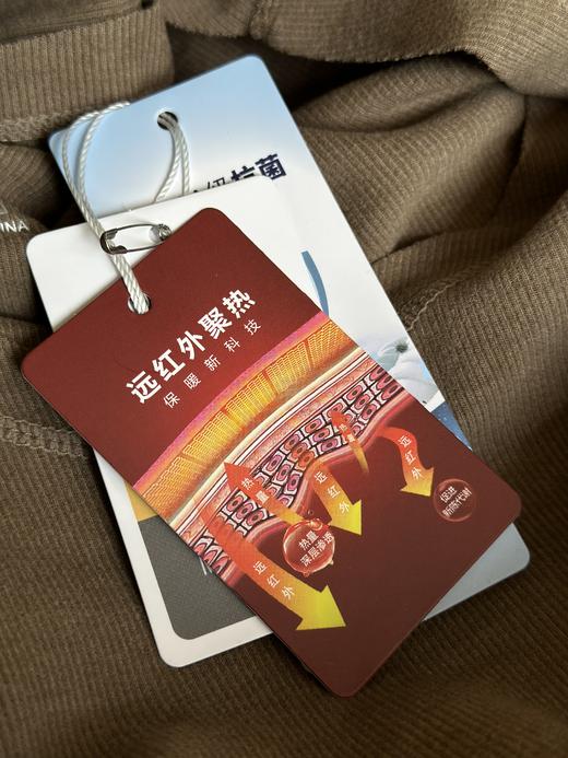 『A类面料』德绒原厂黄标√远红外德绒保暖内衣套装，带正品防伪√5A类抑菌+A类面料√抗静电处理，0.9D超细旦更柔软亲肤舒适又保暖！男女可选 商品图6