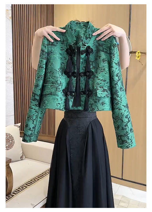 裁缝学苑AX160新中式中国风套装纸样女装汉服上衣半裙子版型 商品图3