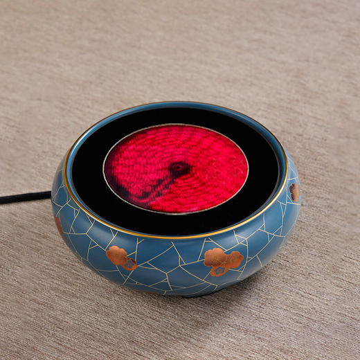 厂家直发 龙隐斋电陶炉煮茶专用家用小型功夫茶具电茶炉智能静音可定时烧水煮茶炉 蓝地冰梅 商品图6