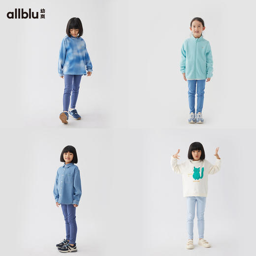 【春Vol.2】幼岚软糯透气高弹blublu牛仔裤24春季新款儿童女童打底裤ZY 商品图2