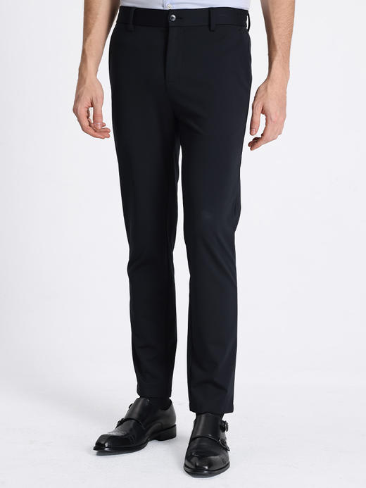 callisto藏青莫代尔桑蚕丝混纺休闲裤 STCPW072T 商品图1