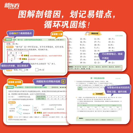 小学数学易错题系列 口算题/应用题1-6年级下册 商品图2