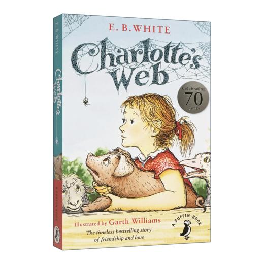 英版 夏洛特的网 英文原版 Charlotte's Web 夏洛的网 英语原版 儿童文学小说 进口英语课外阅读书籍 纽伯瑞奖 E B White 怀特 商品图1