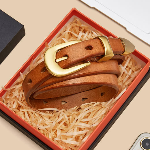 Safiya/索菲娅2024新品女士真皮细腰带 SF500093Y 商品图13