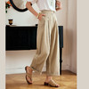 OLrain欧芮儿卡其色休闲裤女夏季2024年新款通勤百搭小个子萝卜裤 商品缩略图0