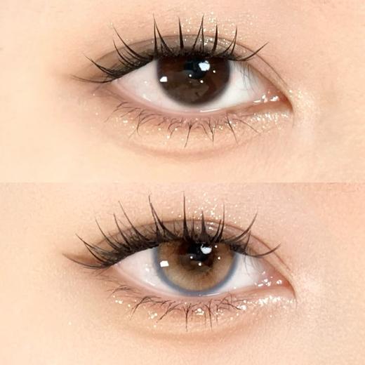 Loveiikira艾吉拉·半年抛  花语  14.2  上眼嘎嘎水灵！荔枝粉棕内圈+奶蓝外边边，妥妥的奶油油画风浪漫美学！ 国产0-1000度<一副两片> 商品图1