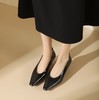 westory2024年春季新款小低跟小方头包脚舒适苏优雅气质女鞋S24AE57191 商品缩略图1