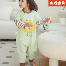 棉果果专柜同款春季新品男童纯棉偏襟连体衣M112720224042