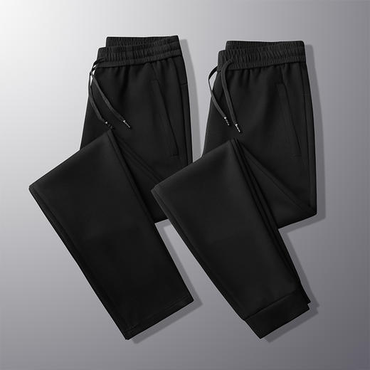 【新款DK】大依优型大码直口束脚休闲裤弹力松紧腰加肥加大宽松舒适运动裤男装裤子卫裤长裤 商品图2