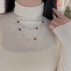 Oflye潮流饰品 美拉德复古虎眼石双层项链秋冬叠戴新款轻奢小众高级感毛衣链 商品缩略图7