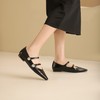 westory2024年春季新款低平跟尖头细带玛丽珍优雅气质女鞋S24AE56791 商品缩略图5