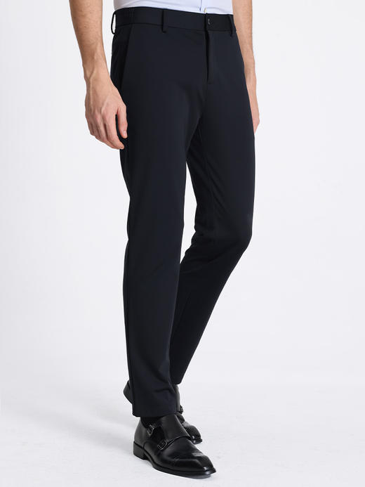 callisto藏青莫代尔桑蚕丝混纺休闲裤 STCPW072T 商品图2