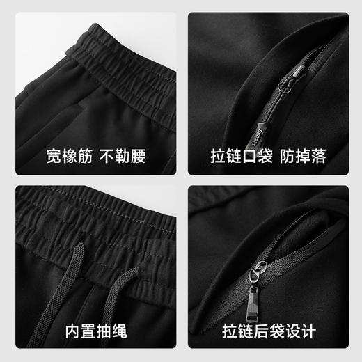 【新款DK】大依优型大码直口束脚休闲裤弹力松紧腰加肥加大宽松舒适运动裤男装裤子卫裤长裤 商品图3