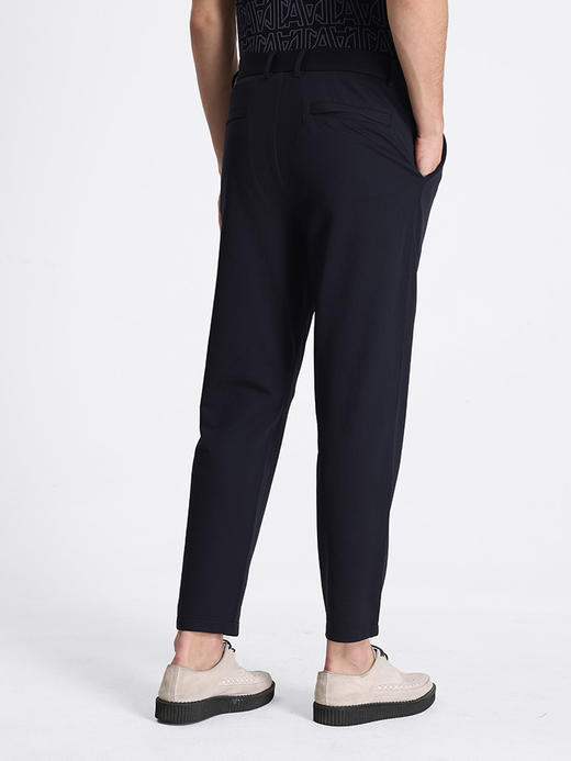 callisto藏青色微泡肌理休闲裤 STCPW153T 商品图2