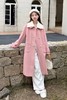 amadella 甜美粉色毛呢大衣长款外套 17738【不含白色衣领】 商品缩略图1