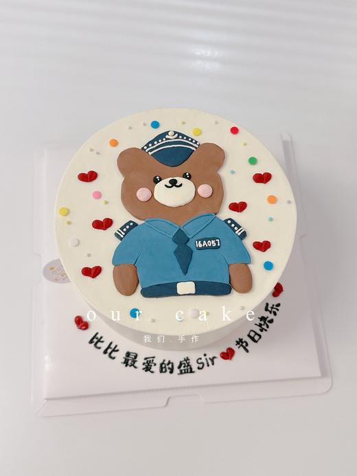 多款式~警察/兵哥哥手绘蛋糕手绘蛋糕-低糖处理无添加 商品图1