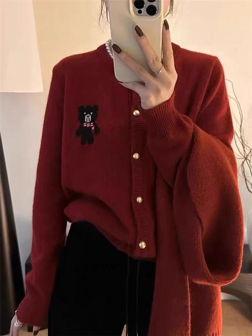 高配蜜熊绒新年毛衣集合 商品图8