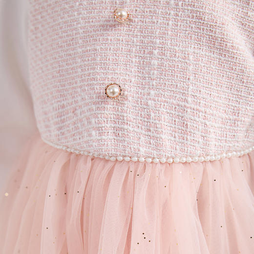 笛莎Deesha 连衣裙2024春季新款小童网纱连衣裙 商品图3