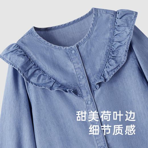 【商场同款】英氏童装牛仔外套春季透气薄款女童外出外套新款 商品图3