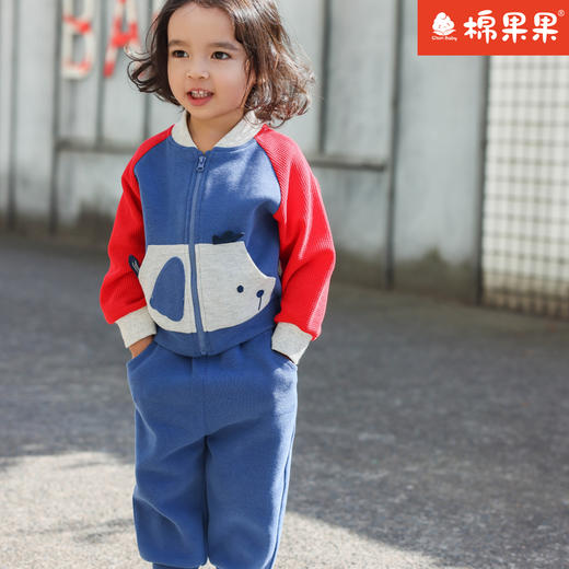 棉果果专柜同款春季新品男童质感纯棉卡通长袖外套M112100224057 商品图0