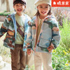 棉果果专柜同款春季新品女童纯棉内里印花连帽风衣外套M122100324019 商品缩略图1