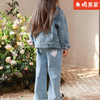 棉果果专柜同款春季新品女童微喇弹力牛仔长裤M122200224014 商品缩略图1