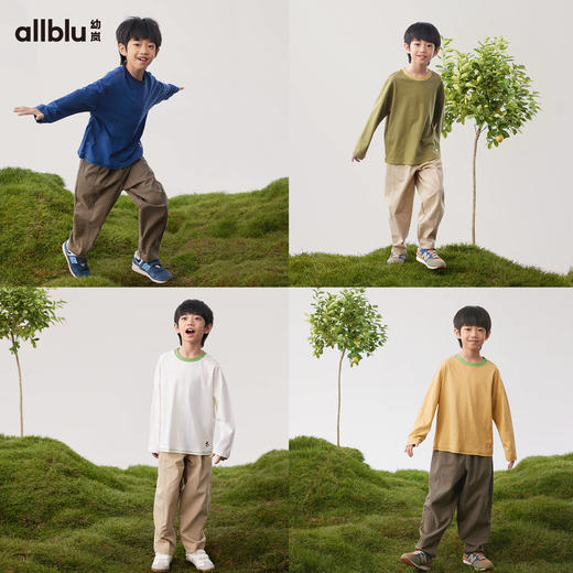 【春季特惠】幼岚「柔软汉麻」贴身亲肤透气长袖T恤24春季新款儿童男女童T恤ZY 商品图2