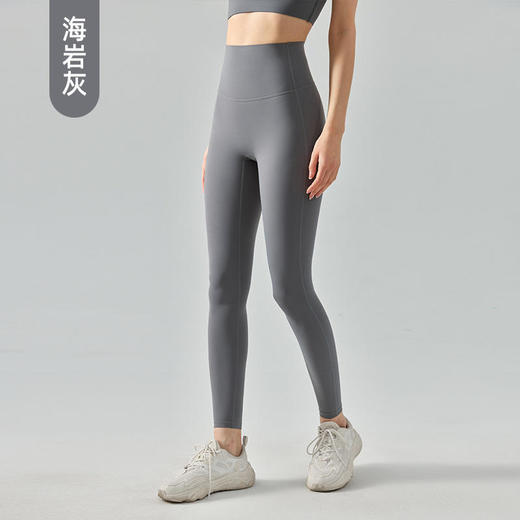 ALBB-高强度紧身瑜伽裤复合高腰收腹运动长裤高弹超薄速干健身裤 商品图5