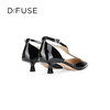 Dfuse迪芙斯秋季尖头简约气质中后空酒杯高跟单鞋DF41114115 商品缩略图2