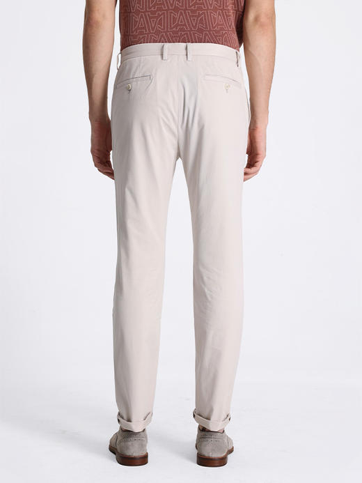 callisto米色弹力长绒棉休闲裤 STCPW3101X 商品图3