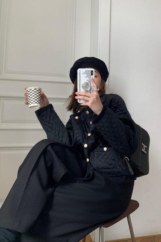 amadella 菱格小香风棉服外套 14947 商品图1