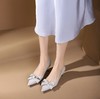 westory2024年春季新款小低跟尖头蝴蝶结优雅气质女鞋S24AE56671 商品缩略图4