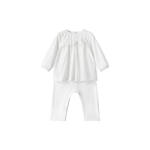 【商场同款】英氏童装春夏透气假两件女宝宝可爱连体衣新款 商品图4