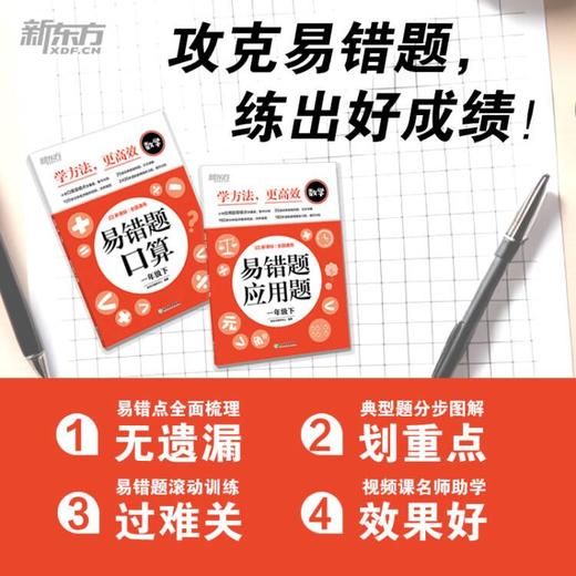 小学数学易错题系列 口算题/应用题1-6年级下册 商品图1