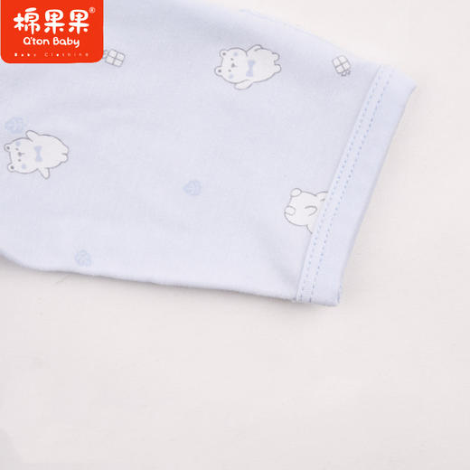 棉果果专柜同款春季新品内衣家居男宝5A抗菌莫代尔长袖半背衣M111110424707 商品图2