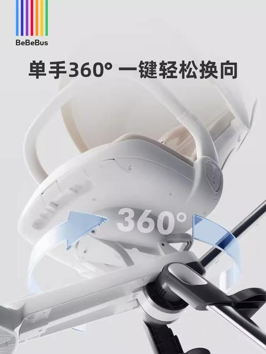 BeBeBus遛娃神器轻便可折叠双向可坐可躺高景观溜娃手推车婴儿车/BBS-24426 商品图3
