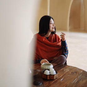 绽放880朵/高支高密100%羊绒保暖优雅高级百搭方巾围巾