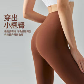 ALBB-高强度紧身瑜伽裤复合高腰收腹运动长裤高弹超薄速干健身裤
