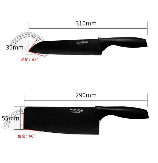加赠厨房刀具两把神田铁神2代窒化钻石纹铁锅家用炒锅30CM/33CM 商品图8
