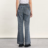 谜底牛仔阔腿裤女2024春季新款复古风高腰百搭宽松长裤241MK0011 商品缩略图2