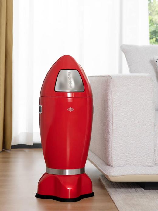 WESCO/威士克小火箭桶垃圾桶手推开合10L火箭造型装饰摆件 商品图1