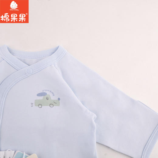 棉果果专柜同款春季新品内衣家居男宝5A抗菌抗菌长袖半背衣M111110224715 商品图3