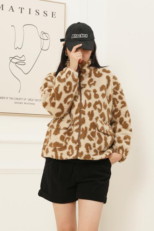 ANSUABEL 动物纹毛绒外套 15049 商品图0