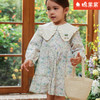 棉果果专柜同款春季新品女童梭织印花翻领连衣裙M122700224028 商品缩略图0