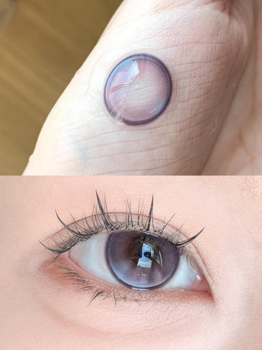 【中直径日抛】LILLILLY-LL51巴洛克冰莓-14.2mm【日抛 0-1000度 含525/575】 商品图1