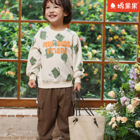 棉果果专柜同款春季新品男童纯棉圆领套头卫衣M112180224061