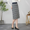 EITIE爱特爱春新款时尚包臀显瘦高腰针织半身裙7301010 商品缩略图0