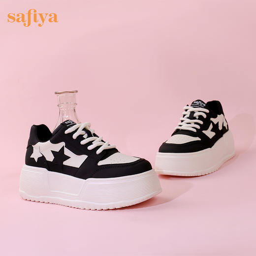 超值精选 | Safiya/索菲娅2023秋冬潮流星星厚底透气松糕运动休闲板鞋 SF33912374 商品图0