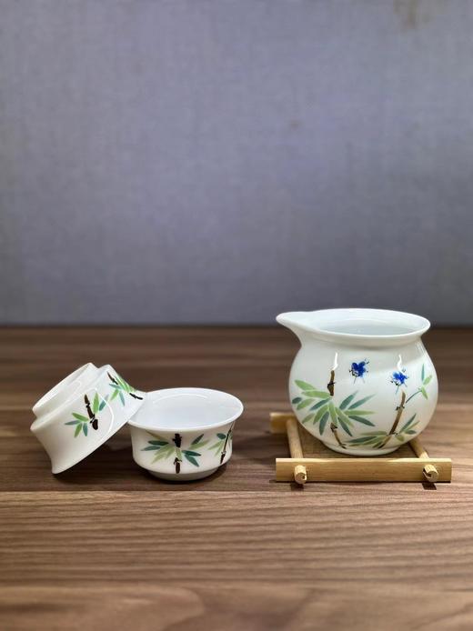 景德镇陶瓷 国瓷红叶 8头五彩节节高（盖碗） 商品图4